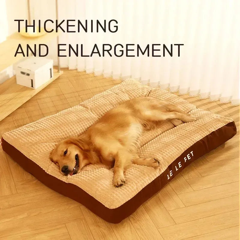Soft fleece detachable pet blanket cushion bed for dogs and cats in coffee or green colour