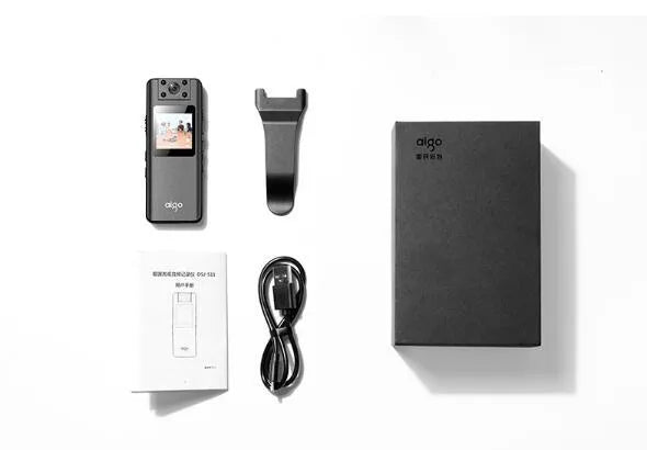 DSJ-S11 black body worn camera with wide-angle lens on magnetic mount