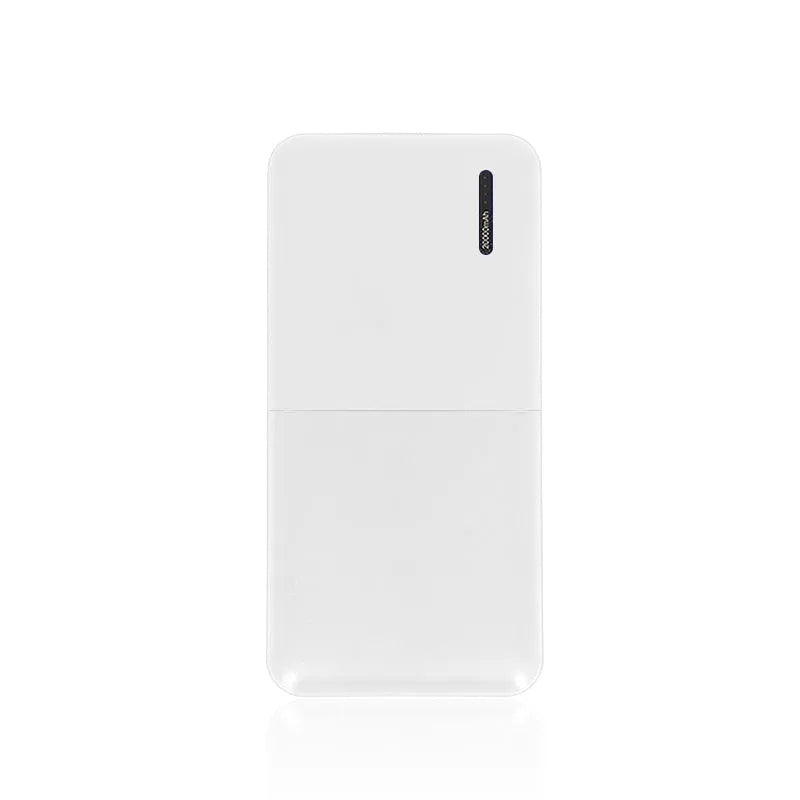 20000mAh power bank with multiple USB ports showing black and white colour options