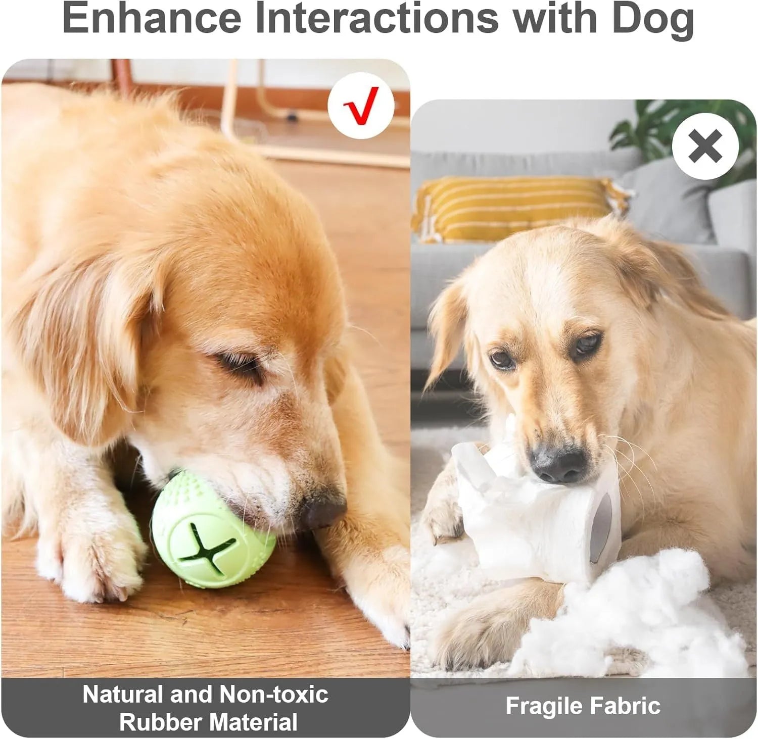 Blue natural rubber bone-shaped dog chew toy for aggressive chewers on a white background