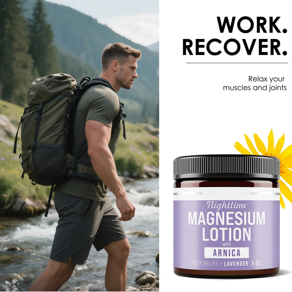 Magnesium body butter cream in 150ml jar with shea butter and grape seed oil