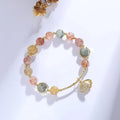 Women's crystal bracelet with shell design and animal zodiac modelling