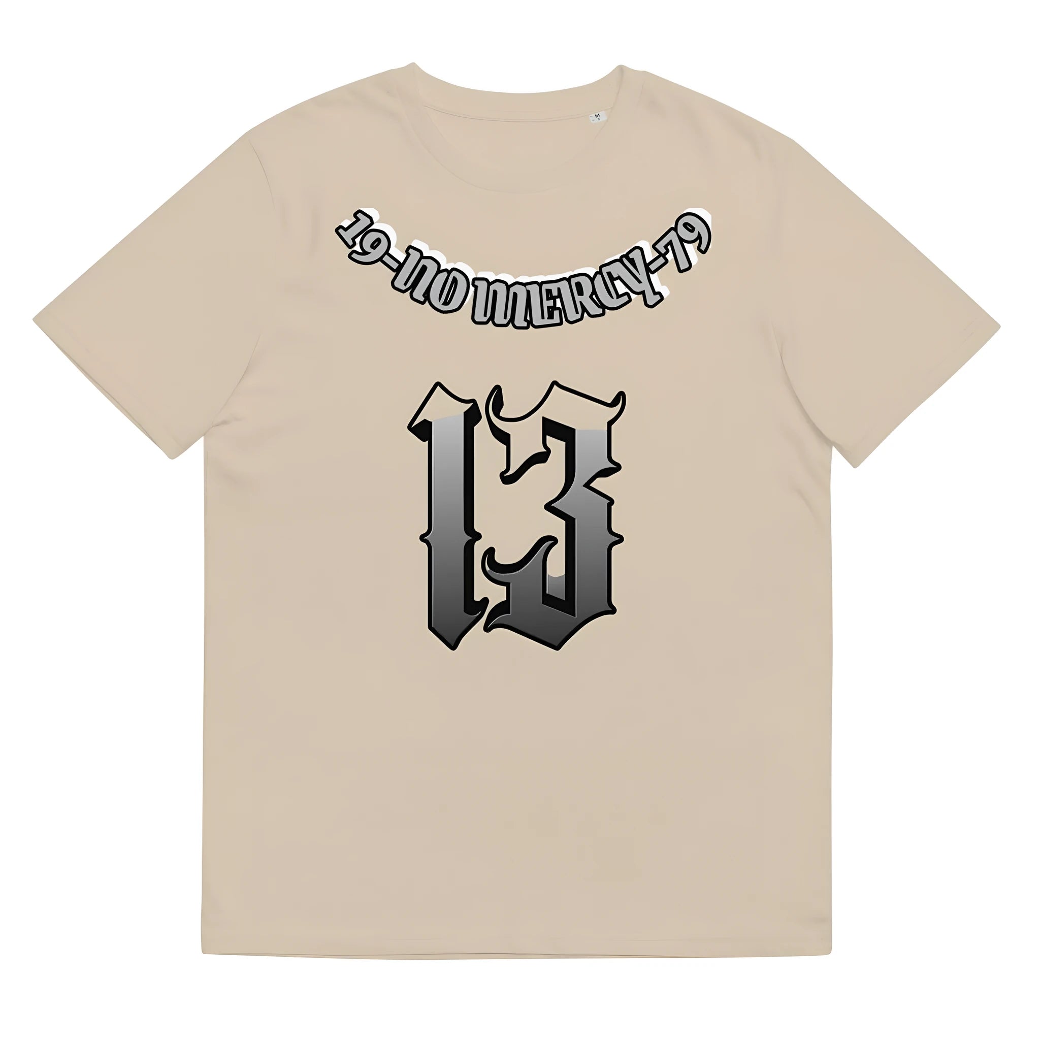 Unisex straight cut cotton t-shirt in grey with short sleeves and round neck