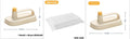 Magic Brush disposable cleaning brush with handle, 50 white rag refills, and a storage box holder.