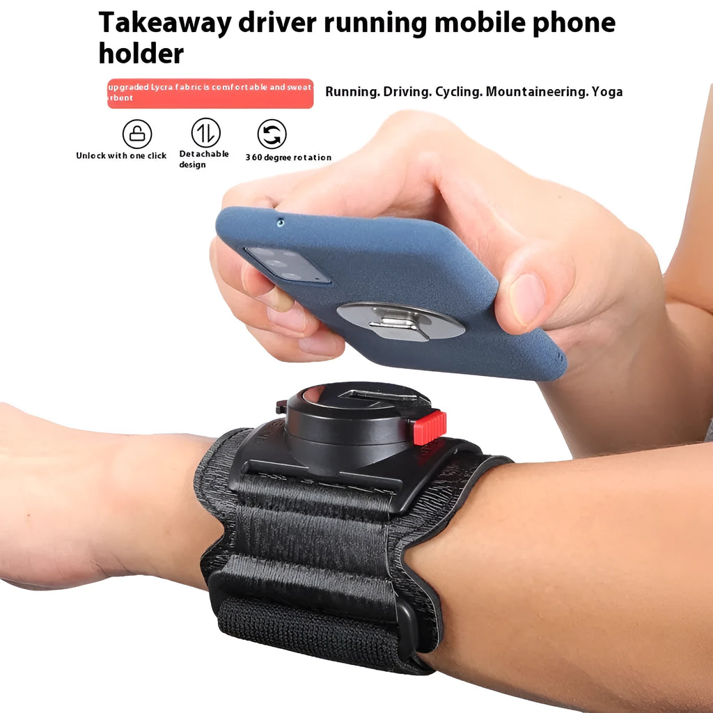 Mobile phone arm bag wrist strap for takeaway driving and outdoor sports activities