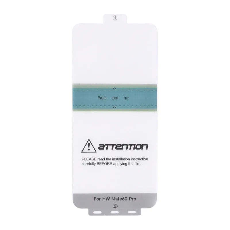 TPU screen protector for Huawei Mate60 phone with anti-fingerprint coating and application tool