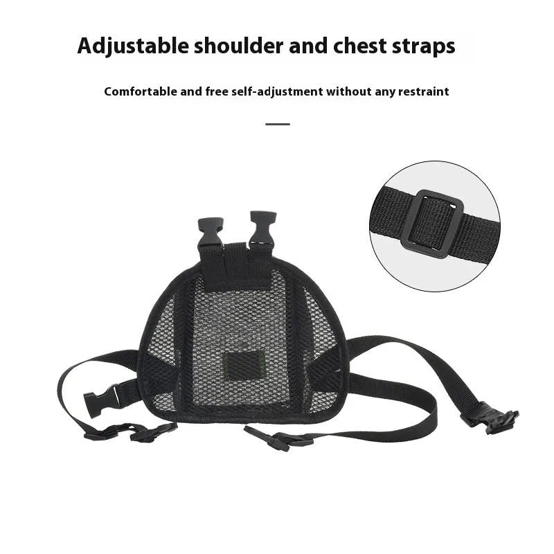 Solid colour dog backpack pet carrier bag for small to medium canine transport
