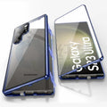 Magnetic mirror phone case with peep-proof screen for Samsung Galaxy S24 Ultra in multiple colours