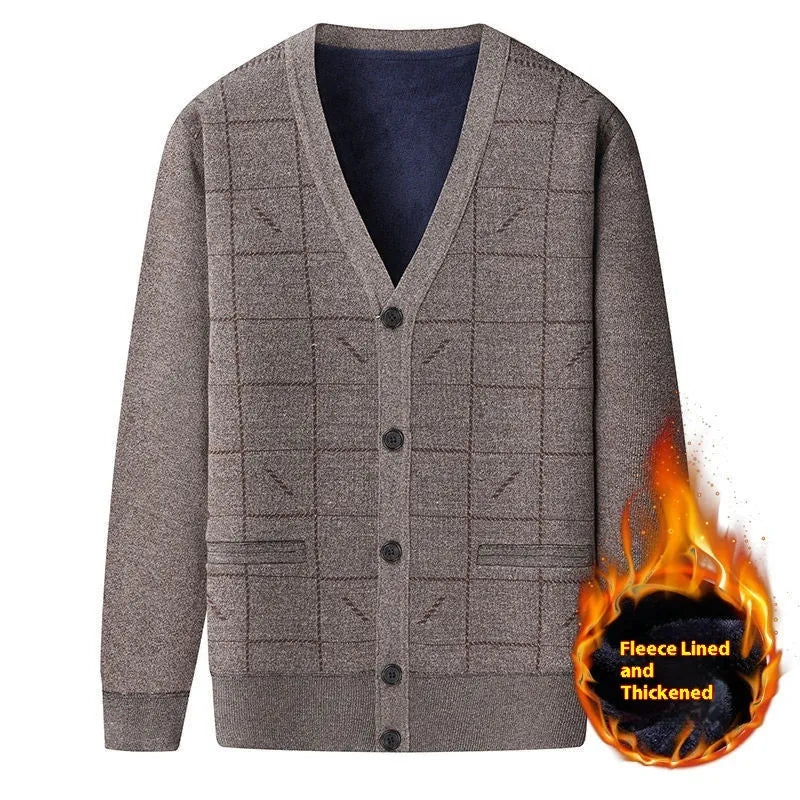 Men's batwing sleeve sweater cardigan in polyester blend, plus size options L to 3XL