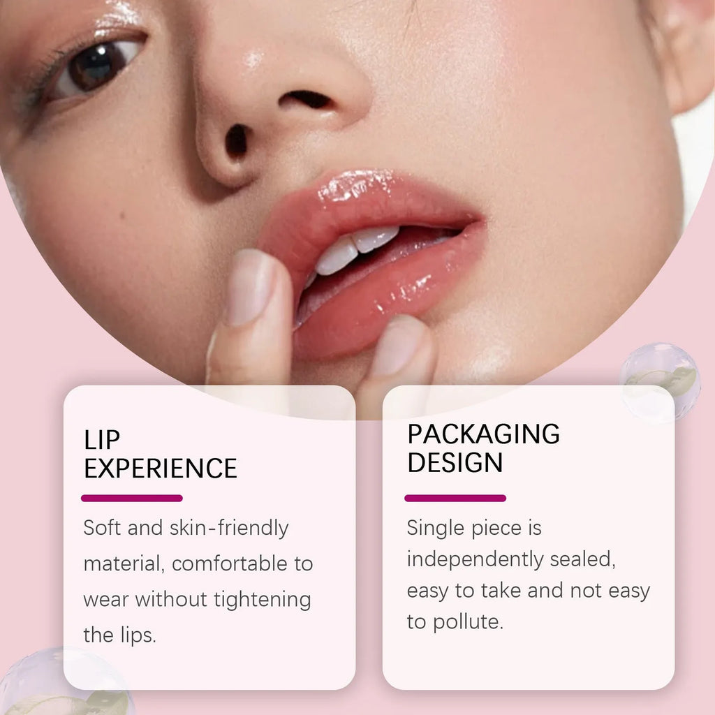 Silicone lip nursing adhesive bandage pack with moisturising care paste patches.