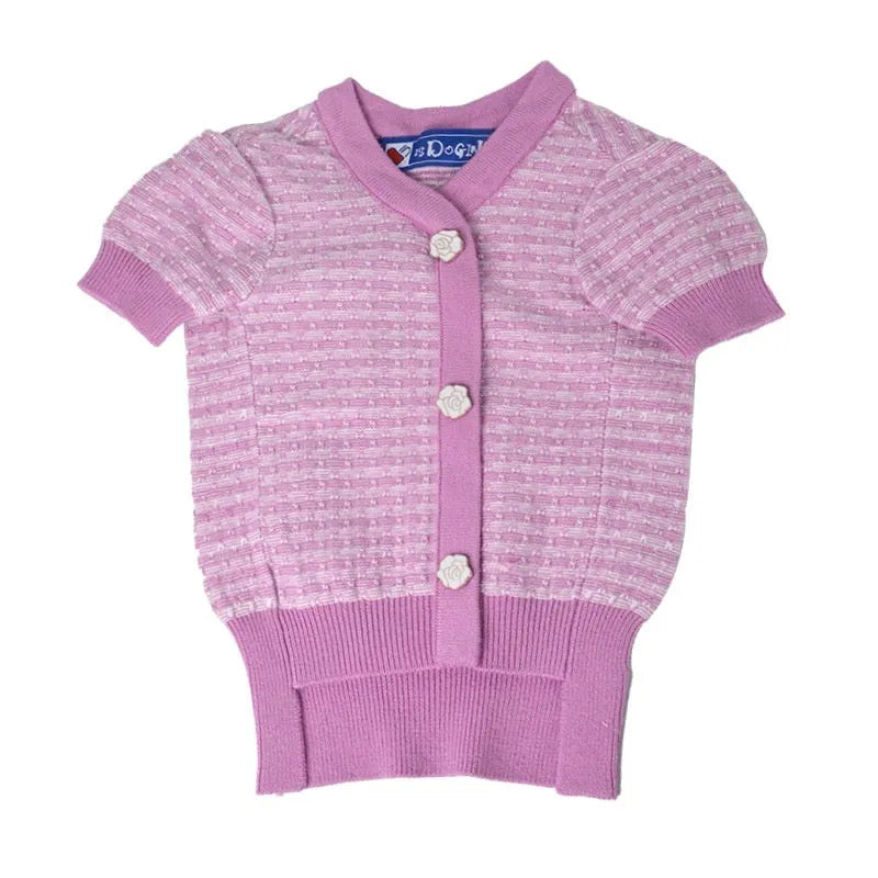 Classic style wool clothing for Schnauzer dog in autumn winter design showing three size options
