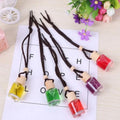 Glass bottle car air freshener hanging ornament with 55g fragrance content