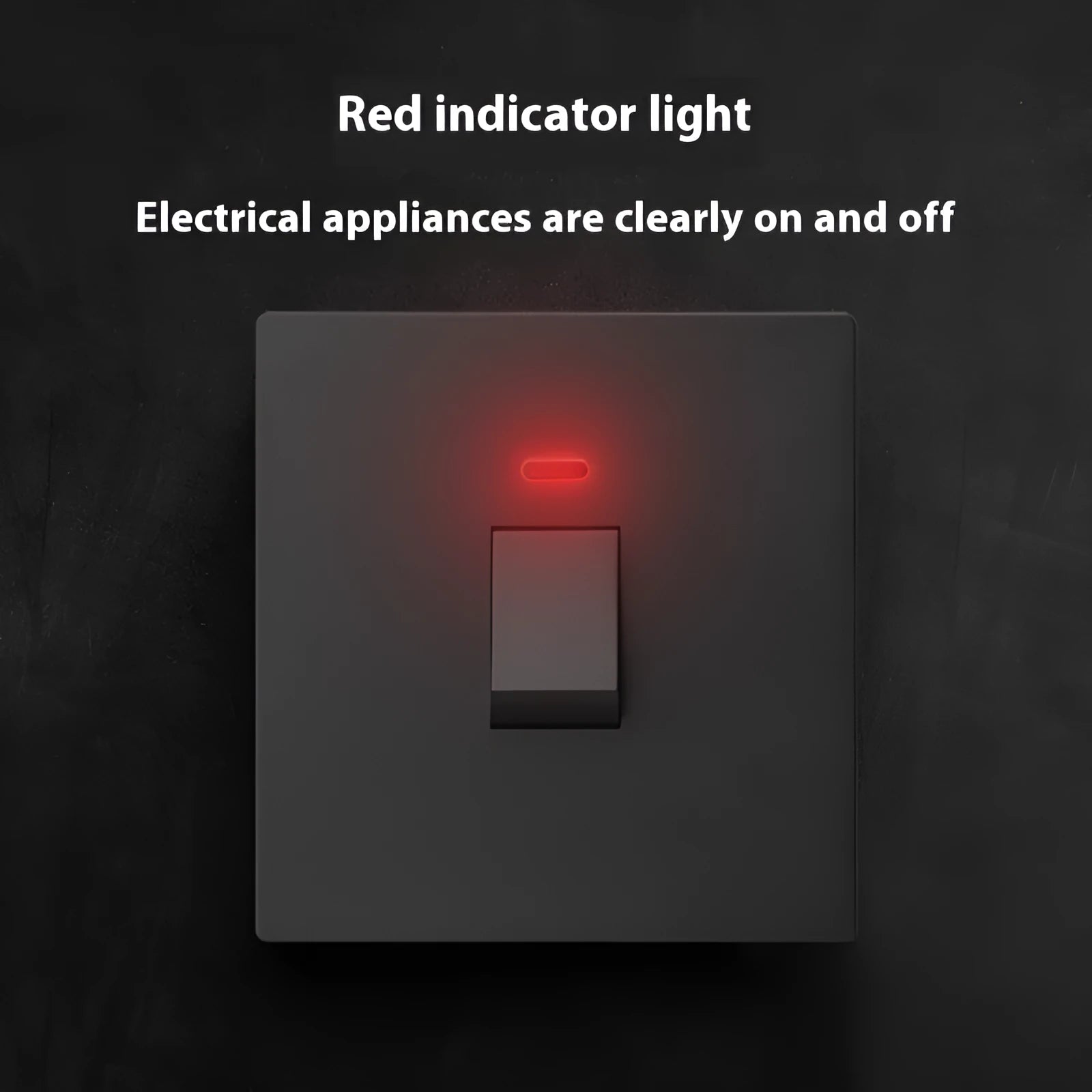 Water heater and air conditioner double-break switch with LED indicator panel in gold finish
