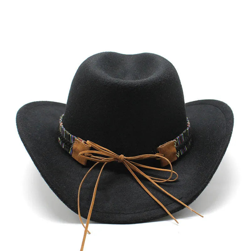Western cowboy hat with bell crown in multiple colour options, size M fitting 56-58cm head circumference