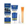 30g tube of white lithium automotive grease with a brush and plastic applicator tip.