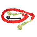 Cotton thread dog tug of war rope toy in black, grey, or red for large breed chewing and play