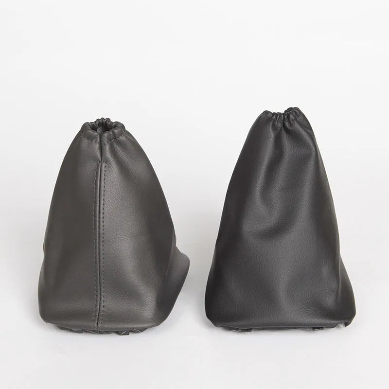Black leather shift lever dust cover for Toyota Corolla gearstick