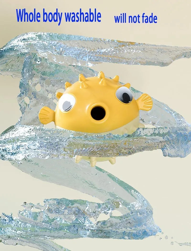 Green fish-shaped dog toy with treat dispensing opening and textured surface for dental cleaning