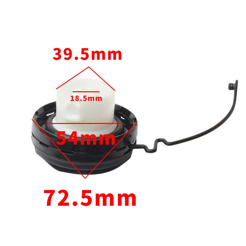 Toyota replacement fuel tank cap with snap-type design for compatible models