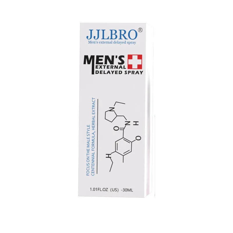 30ml white bottle of plant-based delayed spray for couples