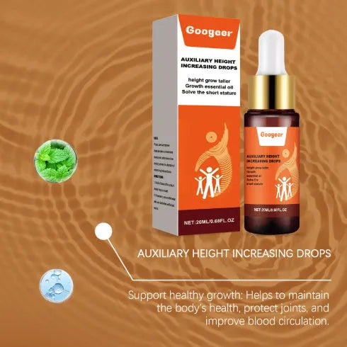 Googeer 20ml height increase treatment drops bottle with peppermint and vitamin B1