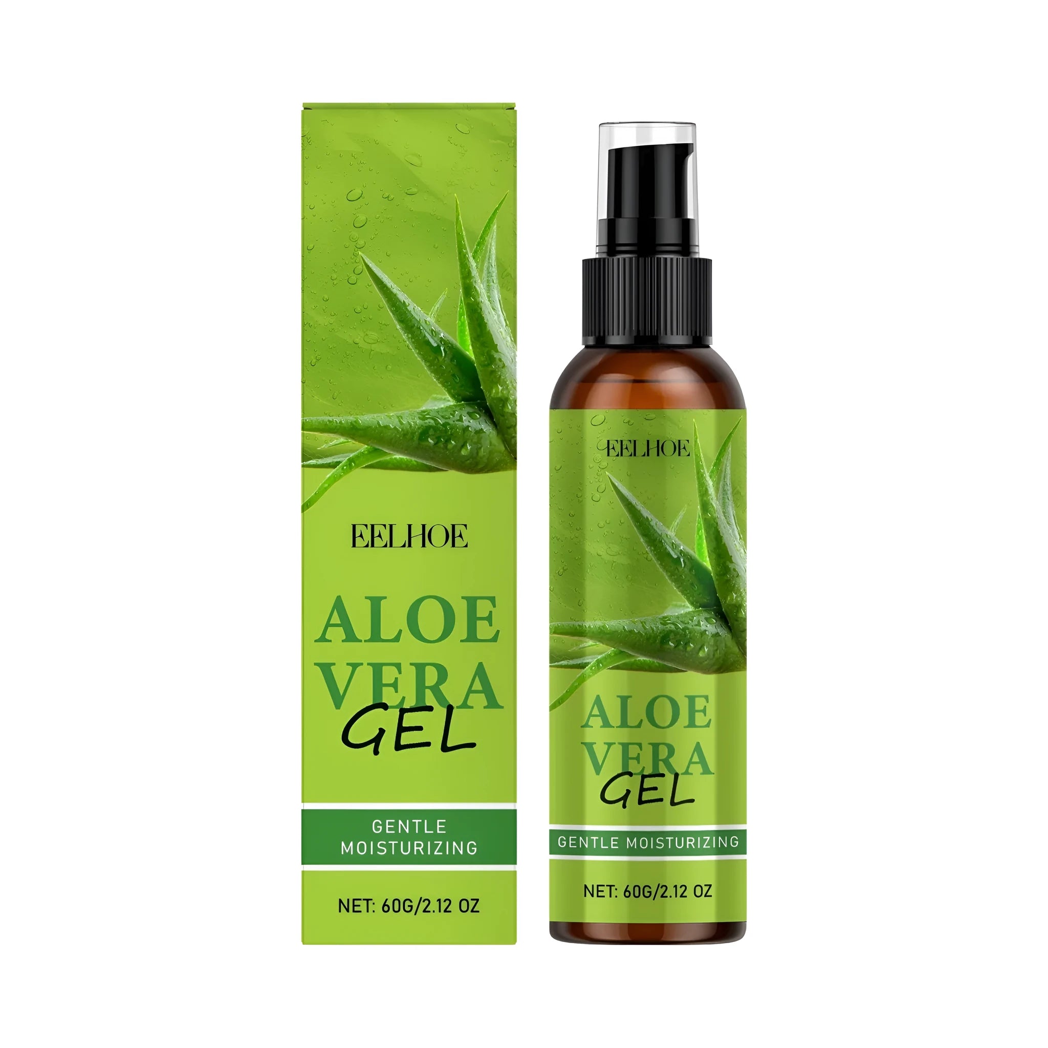 60g container of clear aloe vera gel with sodium hyaluronate