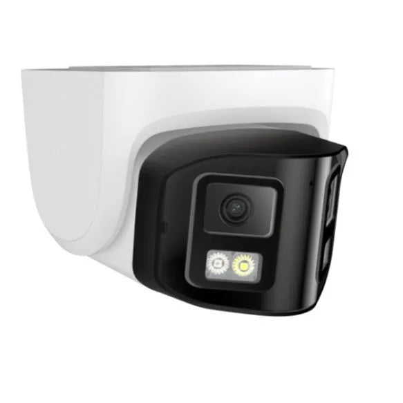4MP dual-lens IP CCTV camera with panoramic safety belt mounting system