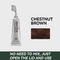 Fruit pigment hair dye cream 80ml tube in black, black brown, and chestnut brown for white hair coverage