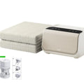 White Aideng electric water blanket with PVC plush construction and smart host control unit for bed heating