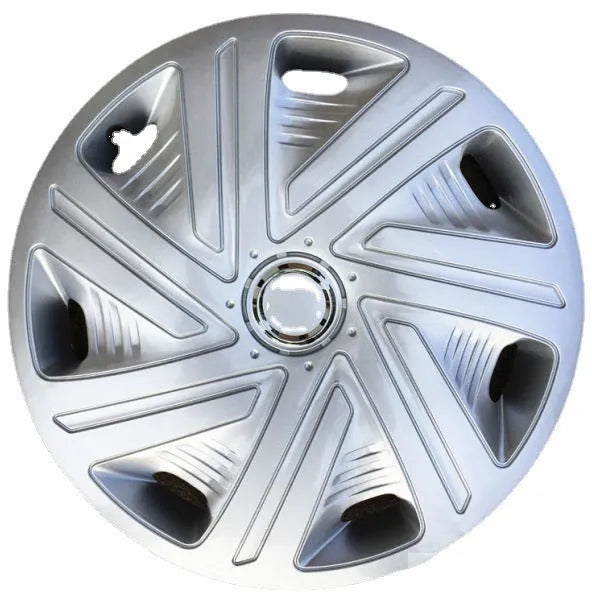 Universal ABS wheel hub cover in monochrome finish