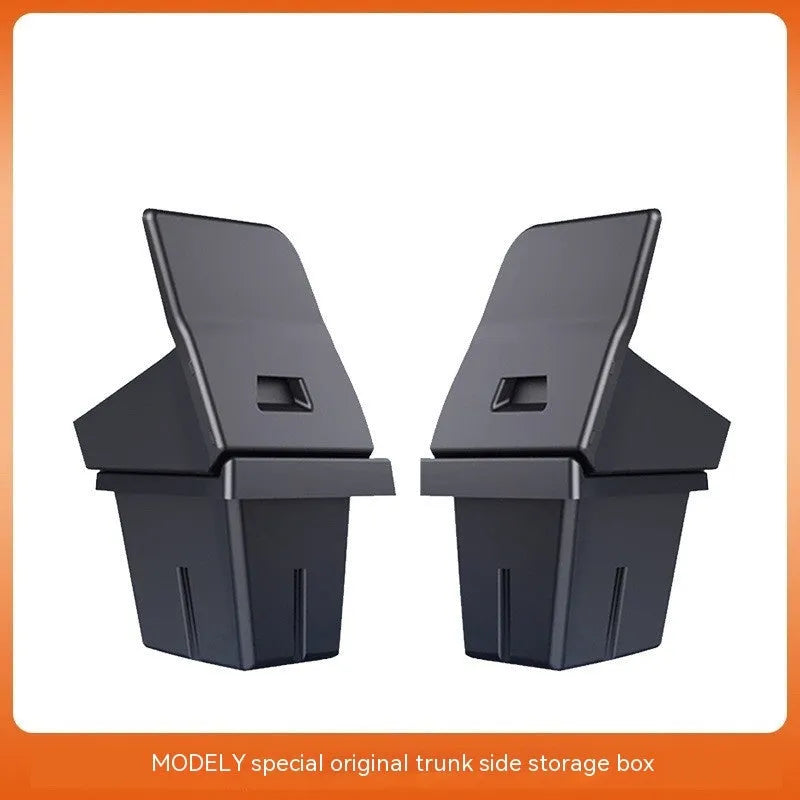 TPE trunk side storage box covers for Tesla Model 3 and Model Y vehicle boot organisation