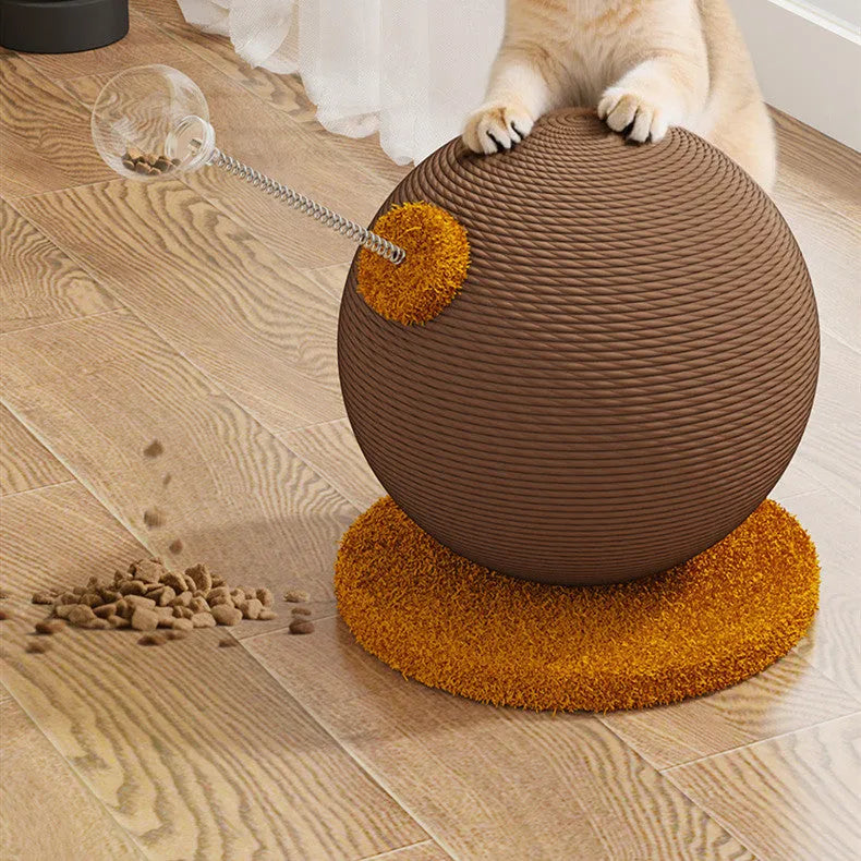 Hemp rope cat scratching board in large and small size options with tumbler design