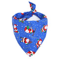 Cotton triangle pet saliva towel with tie closure on a red background, 45x45x65cm size