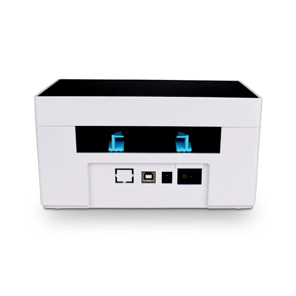 POS9220 label thermal printer with Bluetooth and USB, 100x150mm size, UK plug