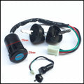 Waterproof black plastic electric door lock with wiring connectors for automotive central locking systems