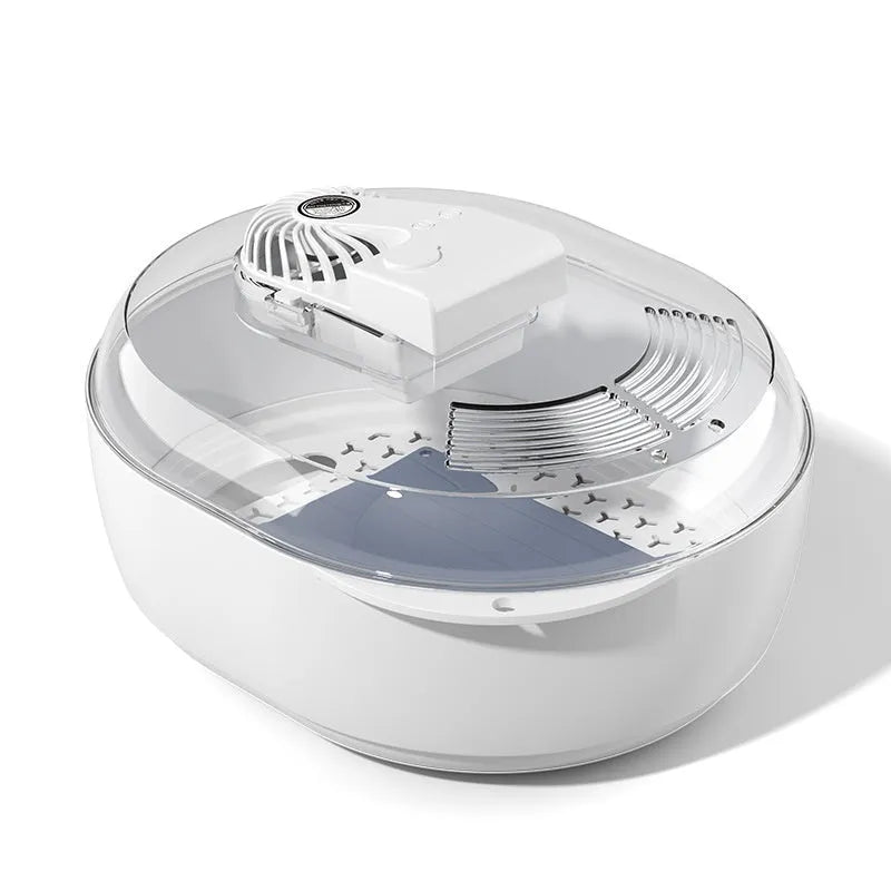 Aluminium household quick defrosting plate in modern simplicity style, shown with a USB cable.
