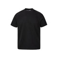 Short sleeve loose fit top with air layer stitching in polyester fibre