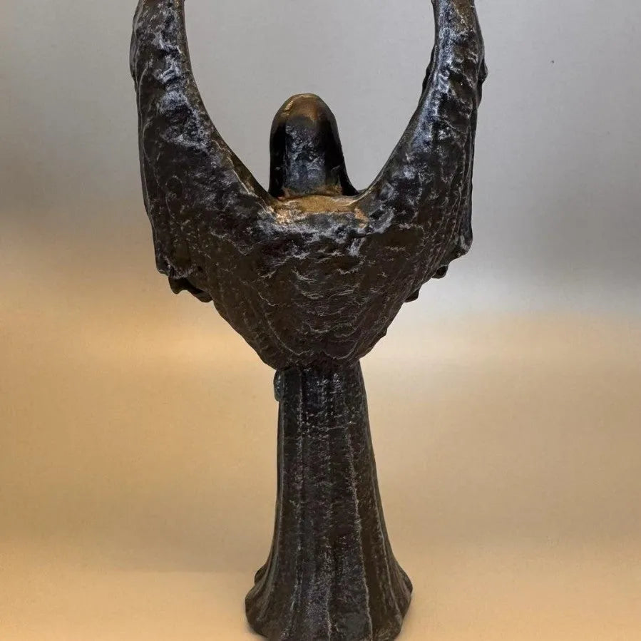 Dark Angel resin statue ornament measuring 17cm tall on a dark background.