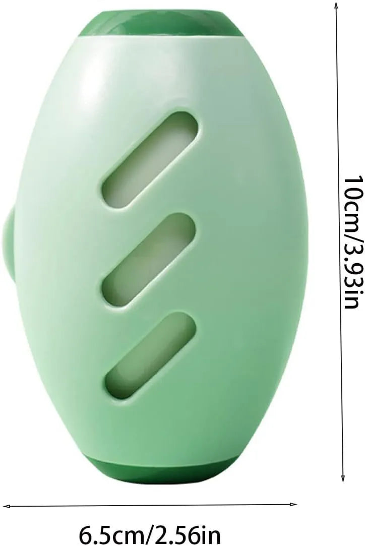 Green washable gel lint roller ball for pet hair removal from clothes and furniture