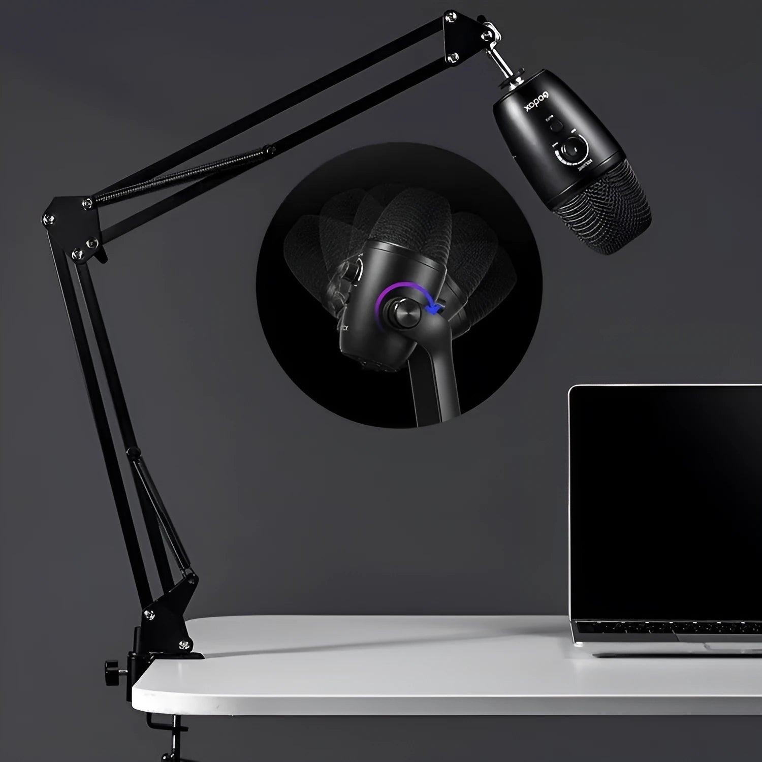 God cow UMIC82 wireless karaoke microphone with noise cancelling for mobile phone and computer use