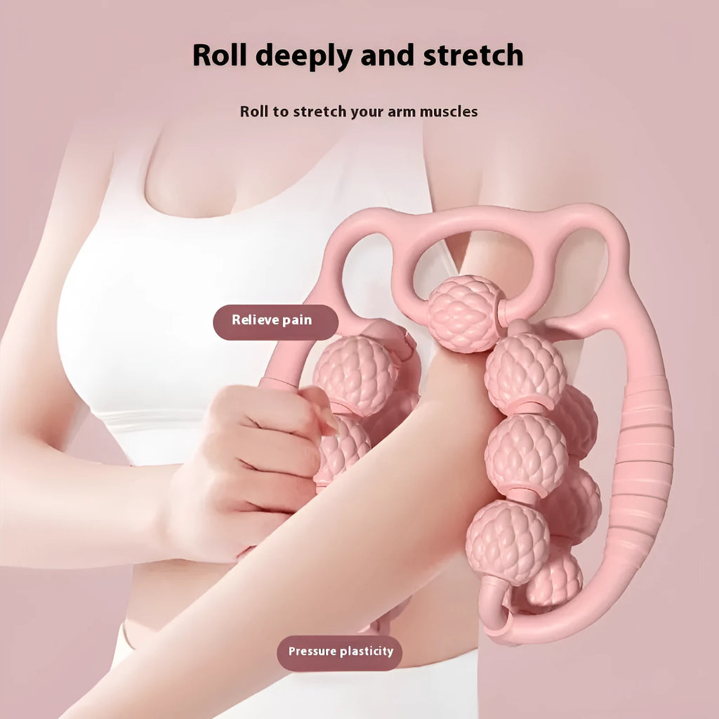 Bear brand double row ring clip leg massager in purple, pink, or green colours.