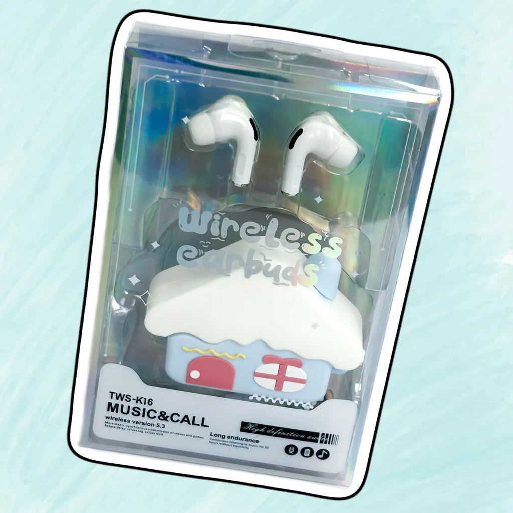 New Cartoon Doll Silicone Protective Cover for wireless earbuds case in Small House colour