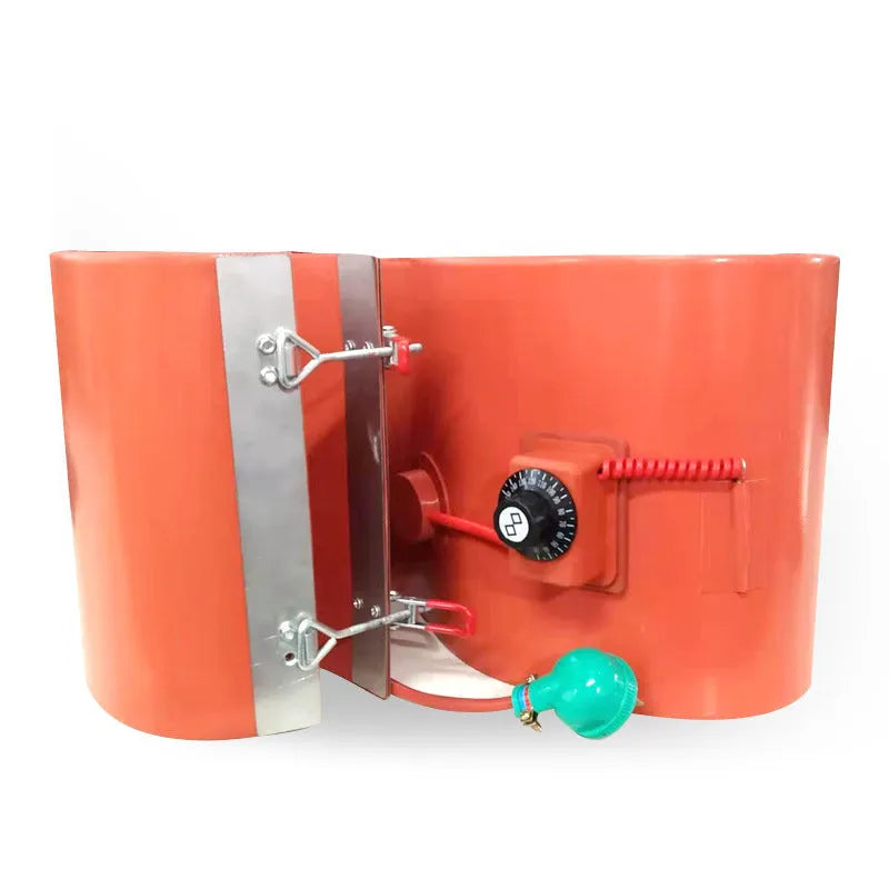 200-litre oil drum heating belt with flexible silicone rubber element and control unit