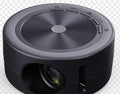 YT200 portable LED projector in black, white, yellow and white, or blue and white colours with remote control