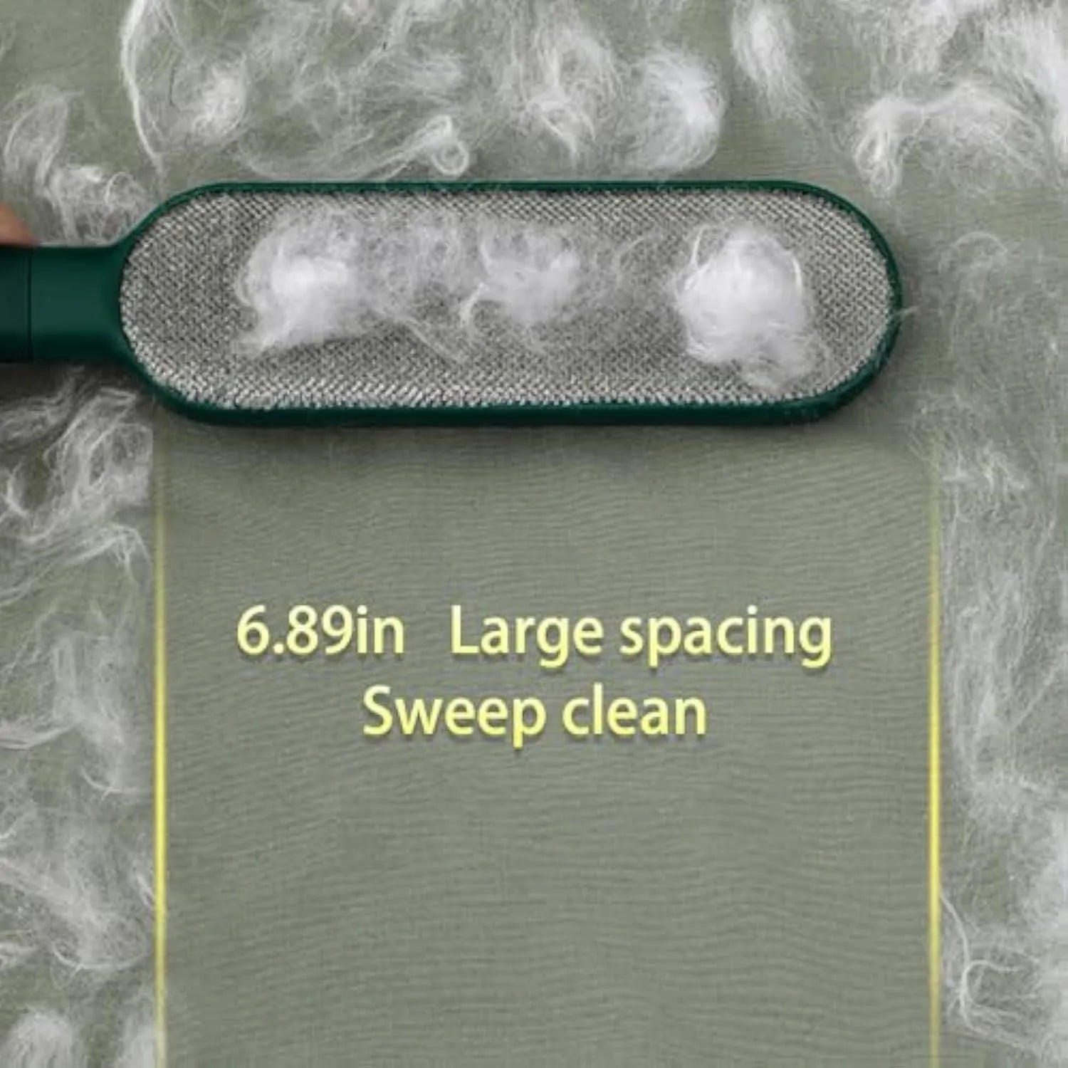 Reusable pet hair remover brush with self-cleaning storage box in blue, green or white
