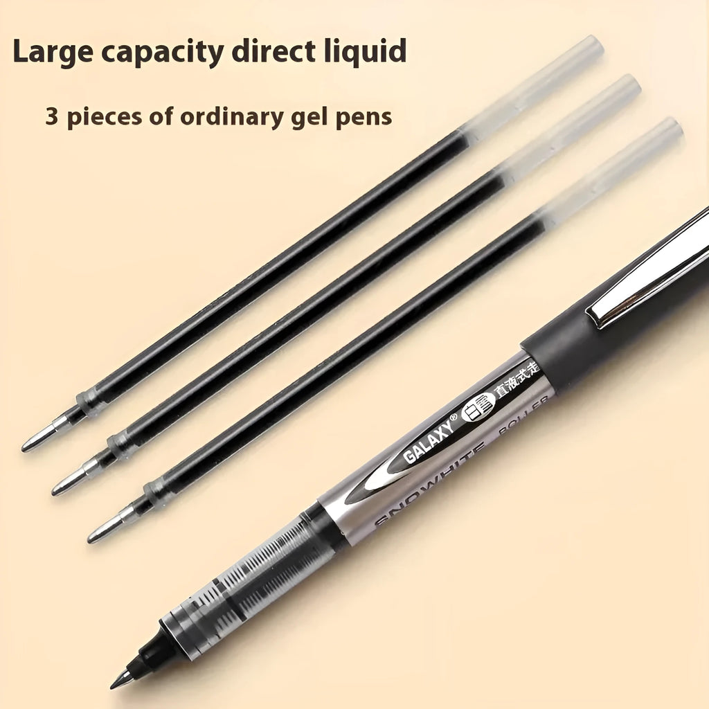 0.5mm water-based quick-drying signature pen with plastic shell in multiple ink colour options