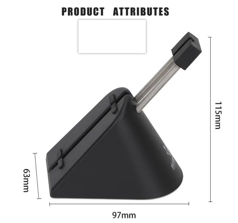 Black and white ABS plastic mouse cable holder for gaming desk organisation