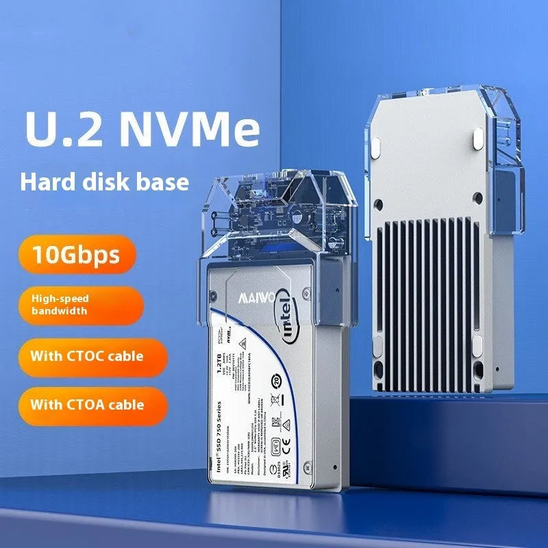 Readwrite Seat K108U external hard disk reader docking station in ABS plastic and aluminium alloy with data cables