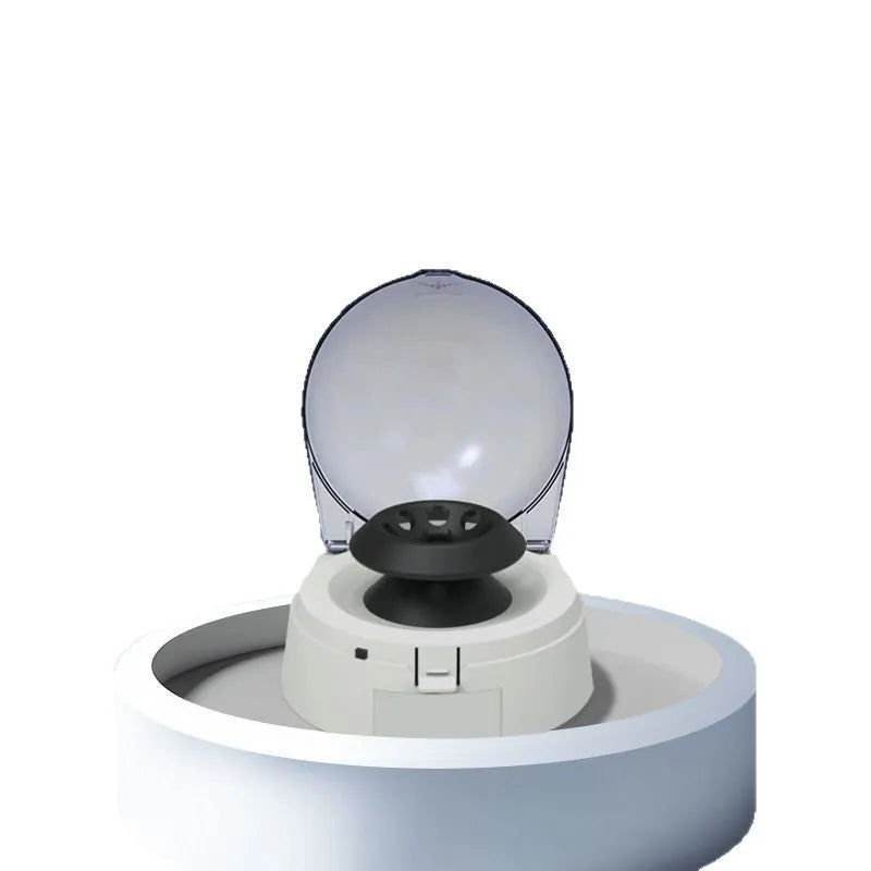 Mini laboratory centrifuge with 7000 rpm speed and compact 157mm x 170mm x 120mm dimensions