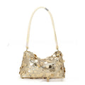 Women's soft polyester crossbody shoulder bag in black with urban simplicity style and decorative sewing thread